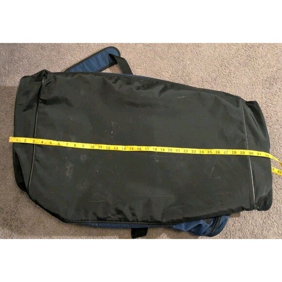 Vintage Y2K Nike Big Swoosh Logo Extra Large 32" Blue Duffle Bag - Picture 9 of 11
